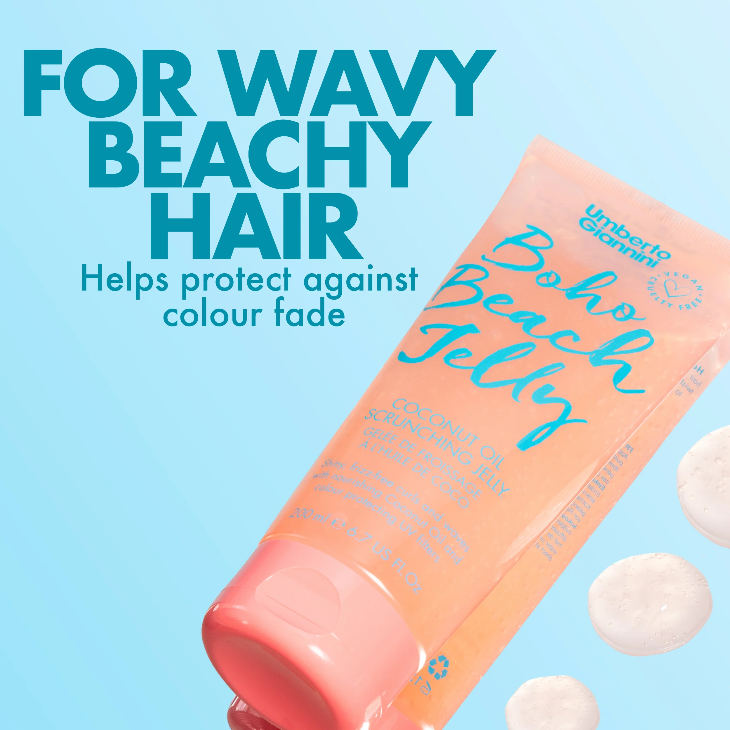 Boho Beach Jelly Coconut Oil Scrunching Jelly 200ml - Image 3
