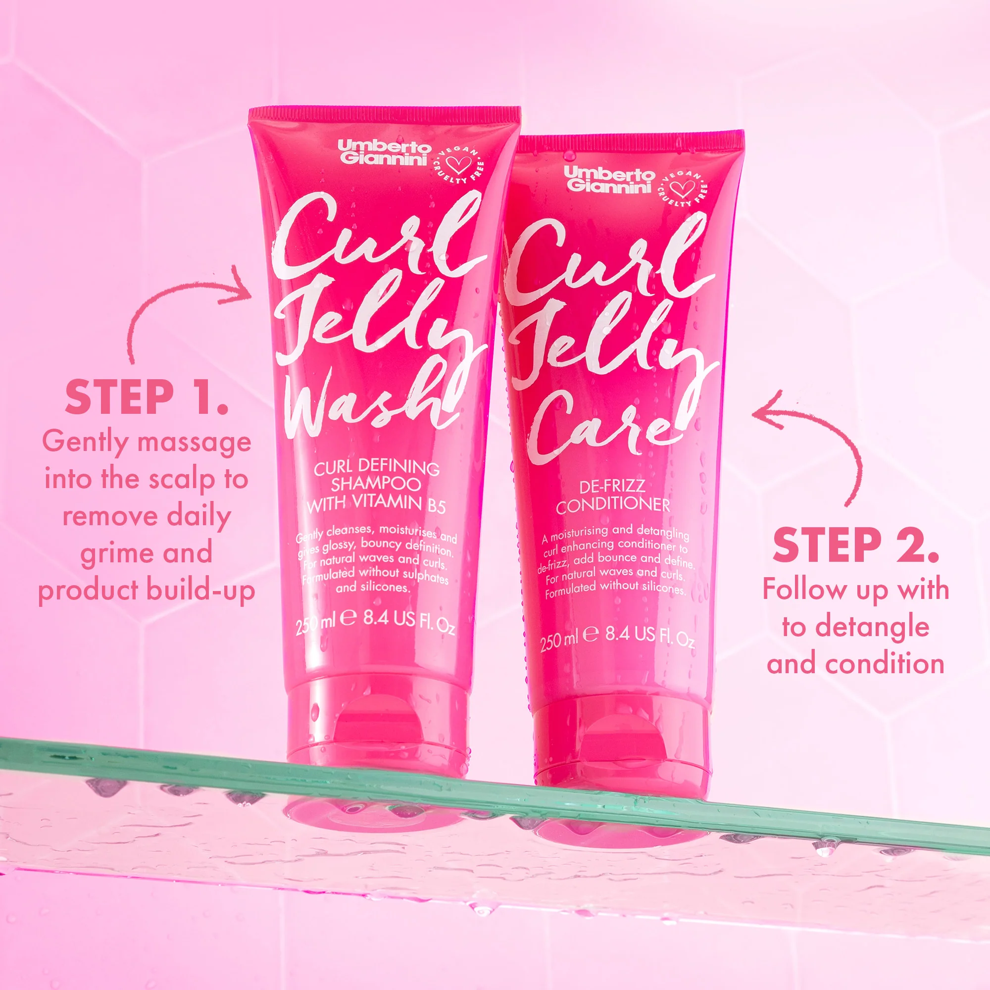 Curl Jelly Wash Shampoo & Care Conditioner Duo - Image 4