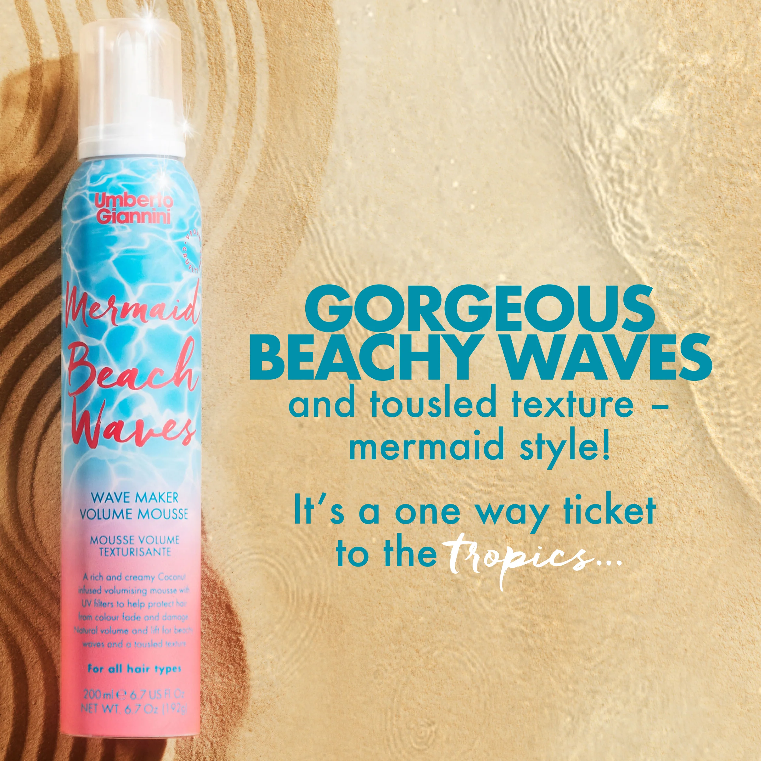 Mermaid Beach Waves Wave Maker Volume Mousse 200ml - Image 4