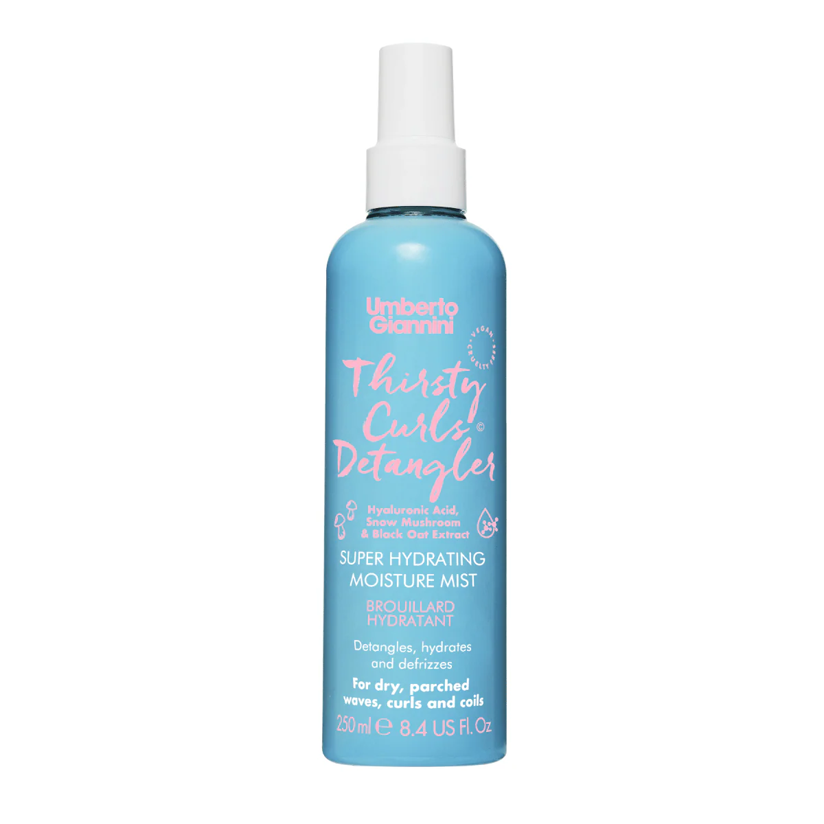 Thirsty Curls Detangler Super Hydrating Moisture Mist 250ml - Image 5